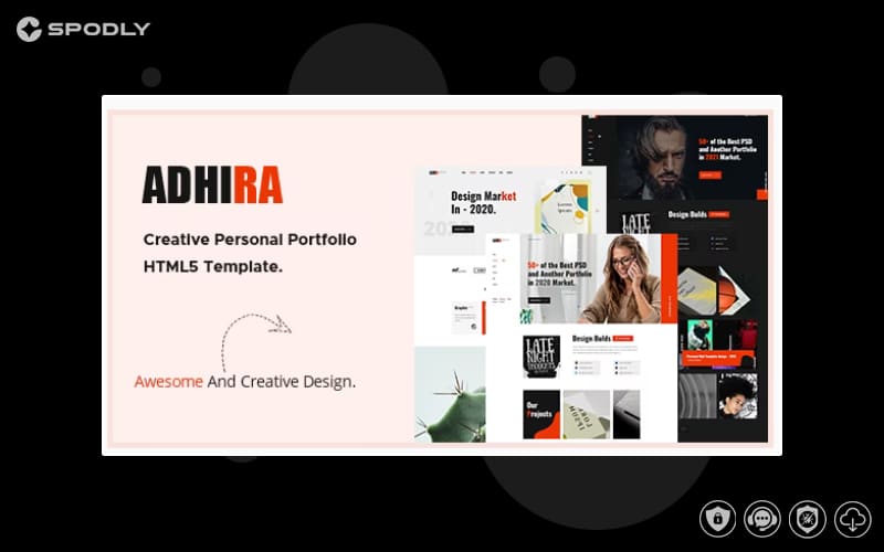 Adhira – Creative Portfolio HTML Template