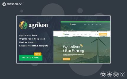 Agrikon – HTML Template For Agriculture Farm & Farmers