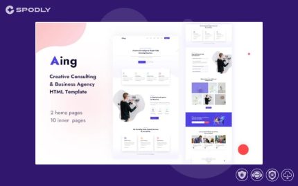 Aing | Creative Consulting & Business Agency HTML Template