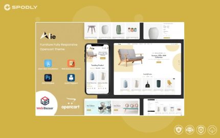 Alie Best Furniture OpenCart Template