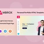 Ambrox – Personal Portfolio Template