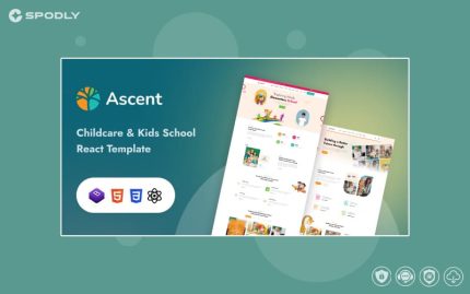 Ascent - Childcare & Kids Education React Template