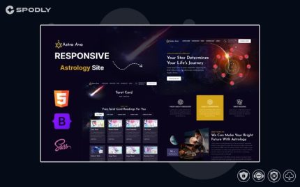 Astro Ava – Astrology, Numerology, Tarot, Online Astrologer HTML5 Website Template