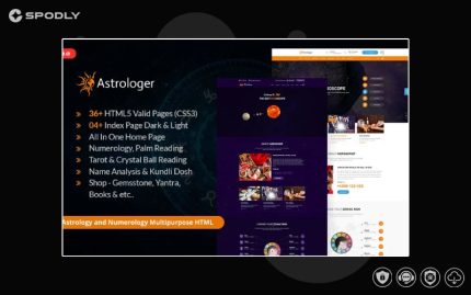 Astrologer – Astrology and Numerology HTML Website Template