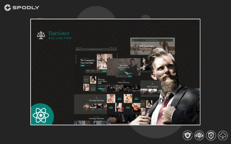 Barrister Law, Lawyer & Attorney React Js Template Barrister Law, Lawyer & Attorney React Js Template