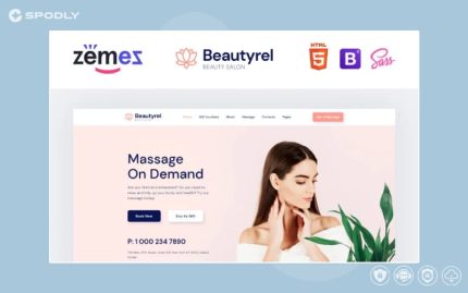 Beautyrel - Beauty Salon Responsive Website Template
