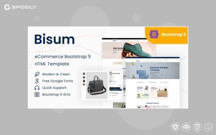 Bisum – eCommerce Bootstrap 5 HTML Template