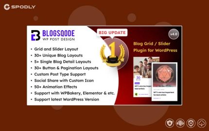 Blog Layout Plugin and News Post Design for WordPress - Blogsqode