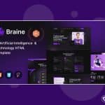 Braine - AI Artificial Intelligence Startup HTML Template