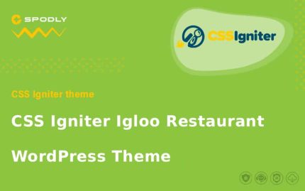 CSS Igniter Igloo Restaurant WordPress Theme