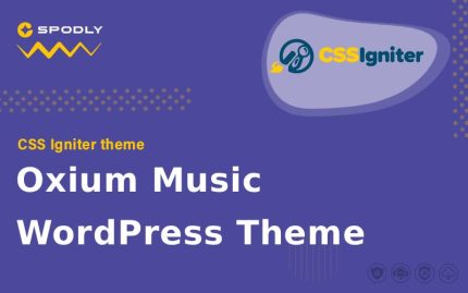 CSS Igniter Oxium Music WordPress Theme