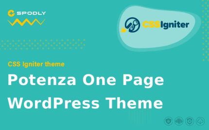 CSS Igniter Potenza One Page WordPress Theme