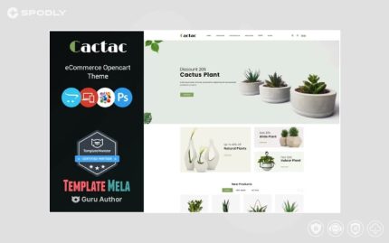 Cactac - Plant Shop OpenCart Template