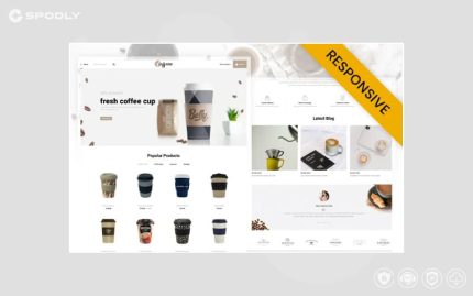 Caffeine – Coffee Store OpenCart Template
