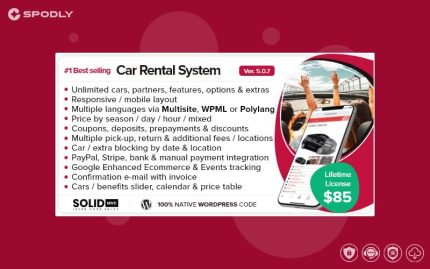 Car Rental System (Native WordPress Plugin)