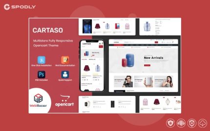 Cartaso - Mega Store OpenCart Template