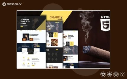 Cigarely – Cigar Shop Website Template 1.0
