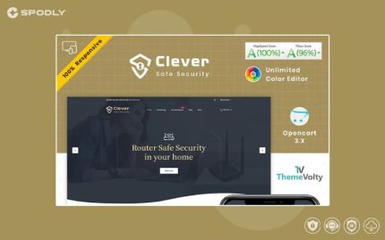 Clever Electronics–Security Store Opencart Template