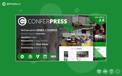 ConferPress - Multipurpose Event Tickets WordPress Theme