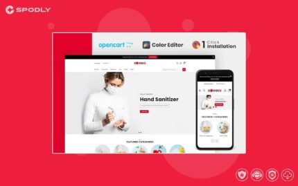 Covidex - Health + Medicine Store OpenCart Template