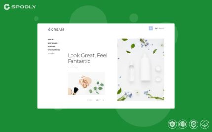 Cream - Beauty Supply eCommerce Clean OpenCart Template