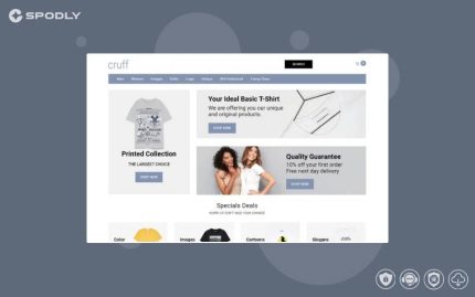 Cruff - T-shirt Multipage Modern OpenCart Template