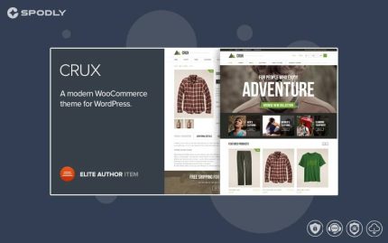 Crux - A modern and lightweight WooCommerce theme