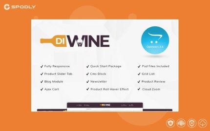 Diwine - Wine Shop OpenCart Template