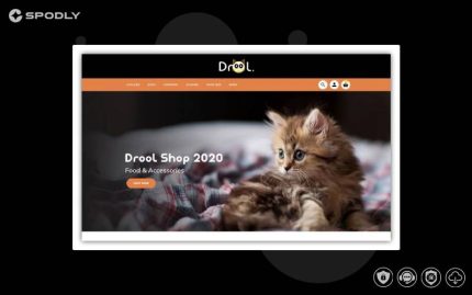 Drool Pet store OpenCart Template