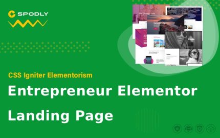 Elementorism Entrepreneur Elementor Landing Page
