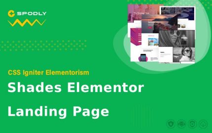 Elementorism Shades Elementor Landing Page