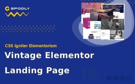 Elementorism Vintage Elementor Landing Page