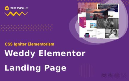 Elementorism Weddy Elementor Landing Page
