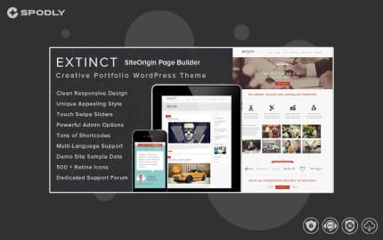 Extinct - Retro Vintage Portfolio WordPress Theme