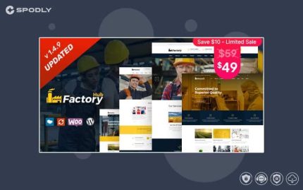 Factory HUB - Industry and Construction WordPress Theme