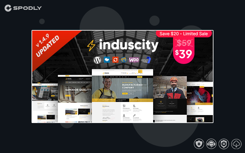 Induscity - Factory and Manufacturing WordPress Theme Induscity - Factory and Manufacturing WordPress Theme