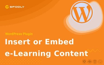 Insert or Embed e-Learning Content into WordPress Plugin