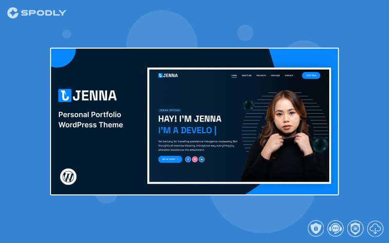 Jenna – Personal Portfolio WordPress Theme Jenna – Personal Portfolio WordPress Theme