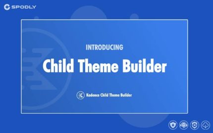 Kadence - Child Theme Builder - WordPress Theme