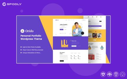 Orido - Personal Portfolio WordPress Theme