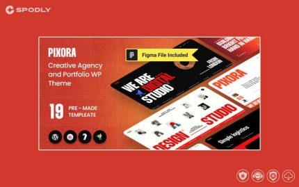 Pixora - Creative Agency & Portfolio WordPress Theme