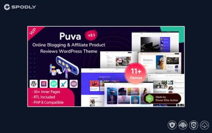 Puva – Online Blogging & Affiliate Product Review WordPress Theme