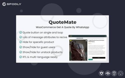 QuoteMate - WooCommerce Get A Quote By WhatsApp