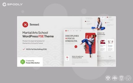 Sensei - Martial Arts Club & Trainer Gutenverse FSE WordPress Block Theme
