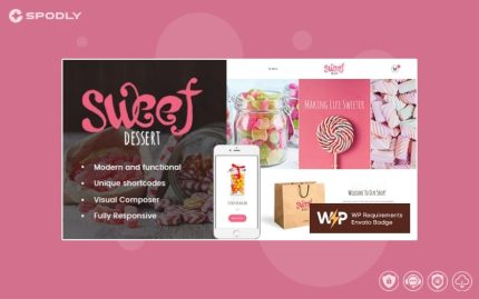Sweet Dessert | Candy Shop & Cafe WordPress Theme