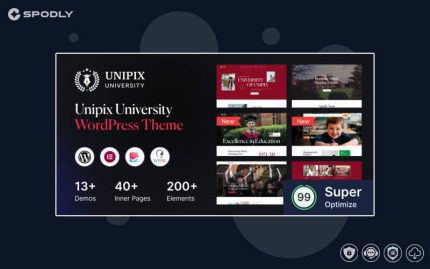 Unipix - University Education WordPress Theme + RTL