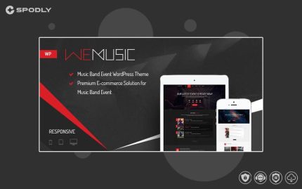 WeMusic - Music Band Event WordPress Theme