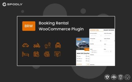 Wordpress plugin BRW - Booking Rental Plugin WooCommerce