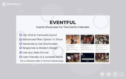 Wordpress plugin Events Showcase For The Events Calendar