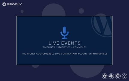 Wordpress plugin Live Events - Live Blogging Plugin for WordPress